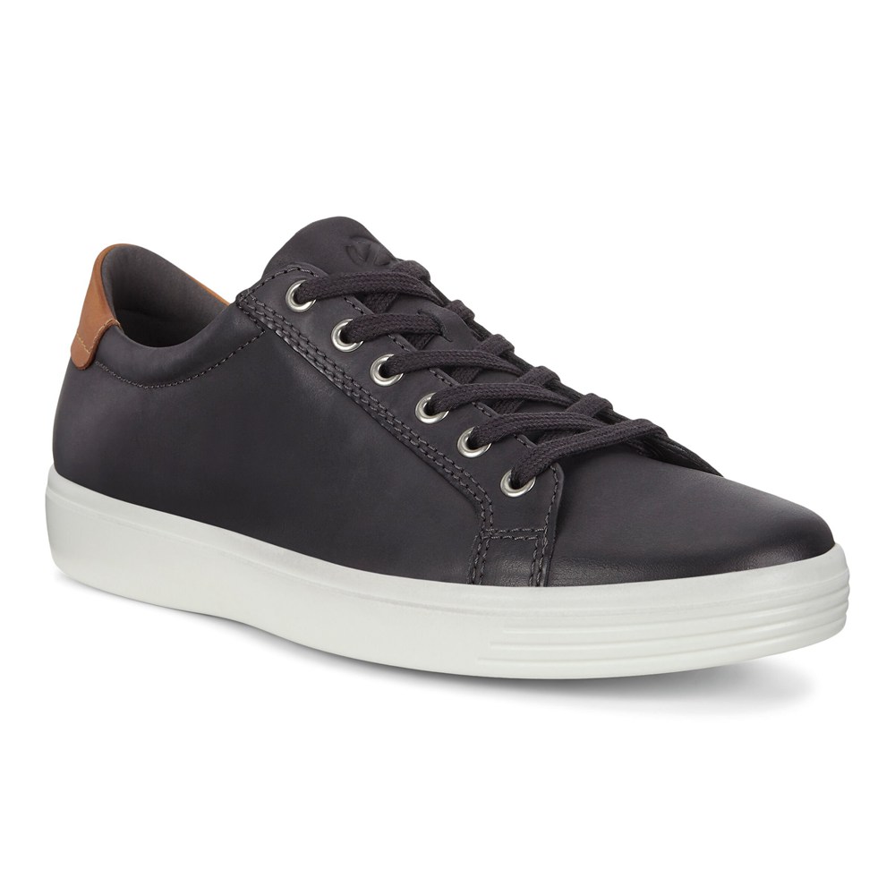 Tenis Hombre - ECCO Soft Classic - Grises Oscuro - YRM804261